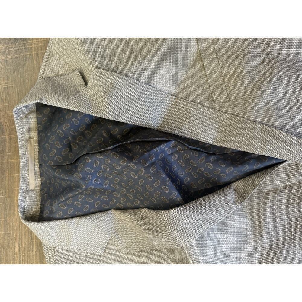 Johnny Bigg Men's Rossi Textured Stretch Blazer Size 48 NWT Mocha - Picture 5 of 7